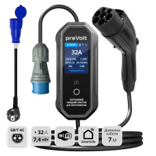 Зарядний пристрій для електромобілів з Китаю proVolt AC32A GBT WiFi 7m