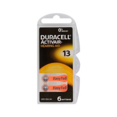 Батарейки Duracell для слуховых аппаратов 13 Activair (цена за 6 шт)