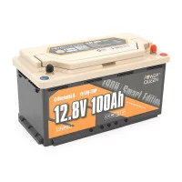 Литий-железо-фосфатный аккумулятор Power Queen RV190 12.8V 100Ah H190 SmartBT