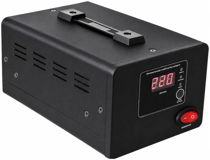 Релейний стабілізатор напруги ВОЛЬТ ECO-1200 black