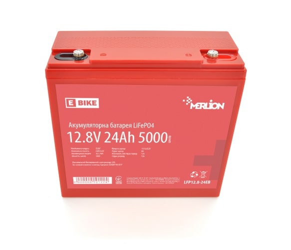 Акумуляторна батарея Merlion LiFePO4 12.8V 24AH BMS 10122
