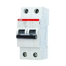 Автоматический выключатель ABB SH202-C63 C, 6kA, 63A, 2P