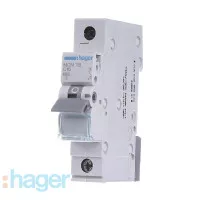 Автоматический выключатель Hager MCN116 In=16А, 1п, С, 6 kA, 1м