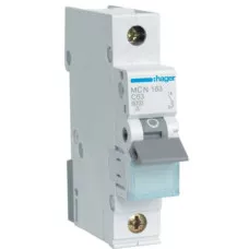 Автоматический выключатель Hager MCN163 In=63 А, 1п, С, 6 kA, 1м