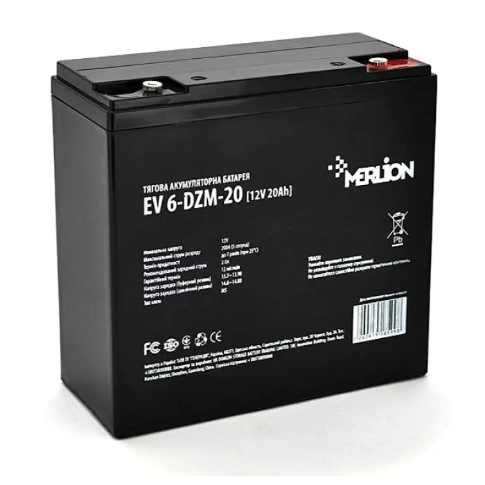 Акумуляторна батарея Merlion EV 6-DZM-20 12V 20Ah