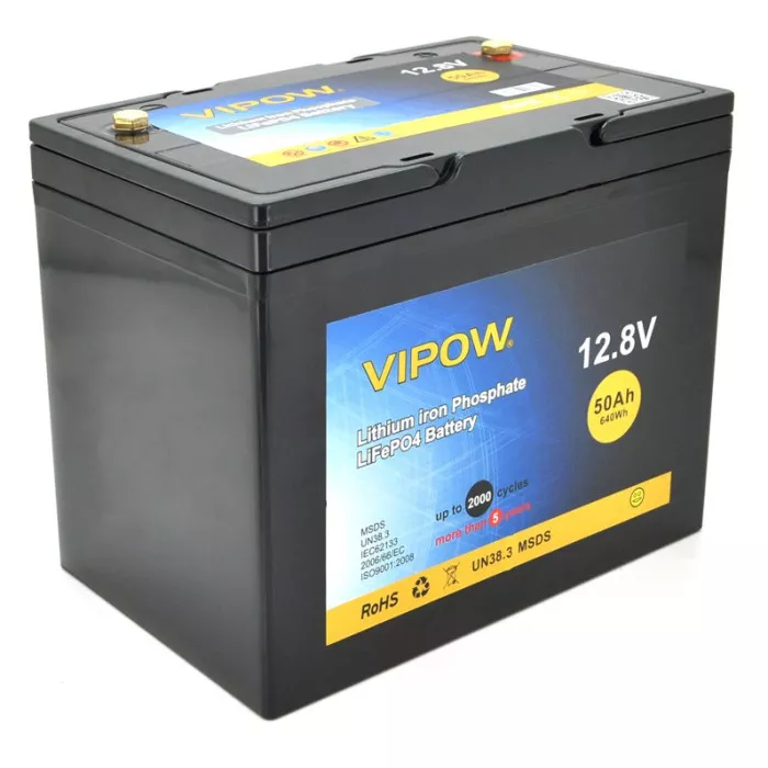 Аккумуляторная батарея Vipow Lifepo4 SA150 12.8V 50Ah