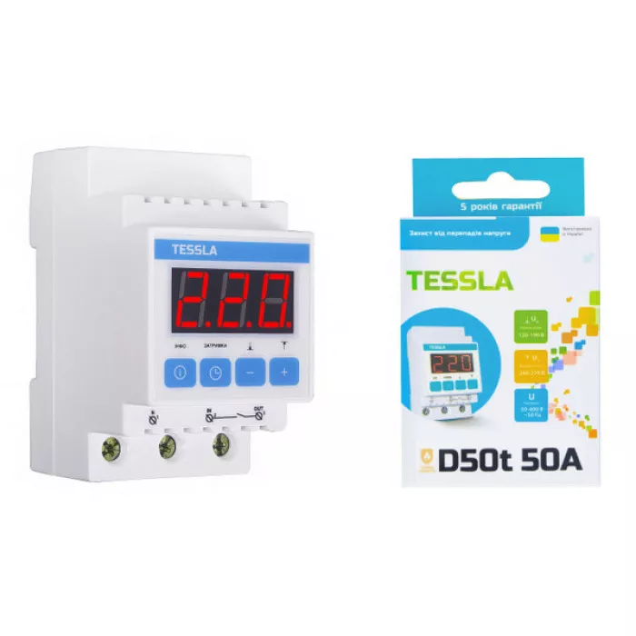 Реле напряжения TESSLA D50t 50A