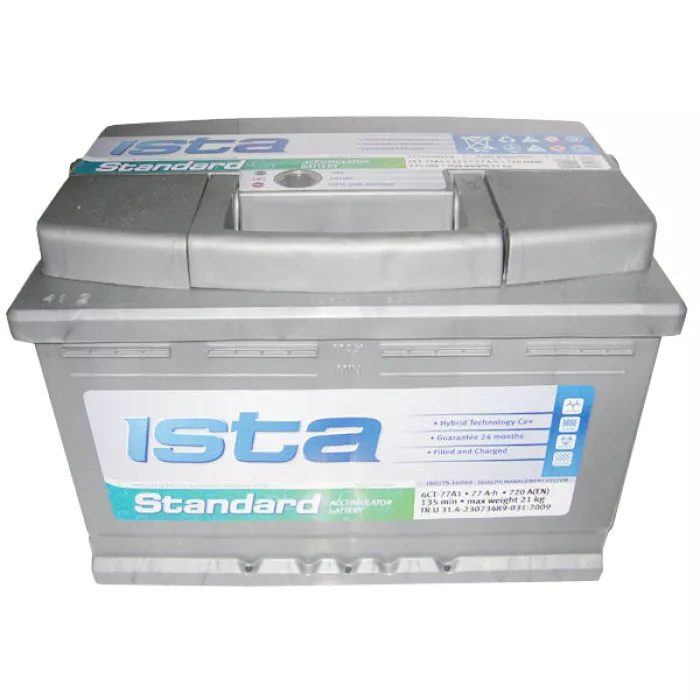 Аккумуляторная батарея ISTA Standard 6СТ-77 A1 577 04 02 L+
