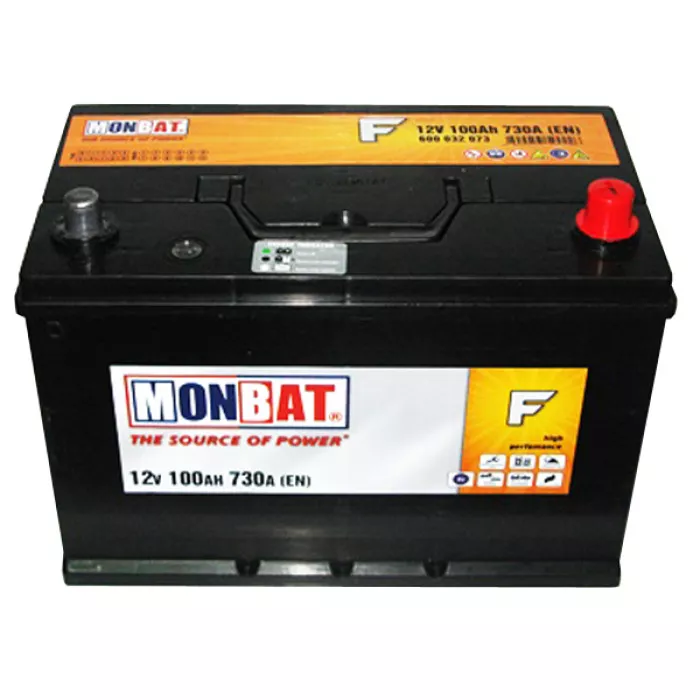 Аккумулятор стартерный MONBAT 6СТ-100 600 70 14 SMF R+