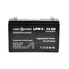 Герметичная свинцово-кислотная аккумуляторная батарея LOGICPOWER LPM6-14AH