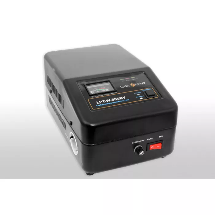 Релейный однофазный стабилизатор напряжения LOGICPOWER LPT-W-500RV