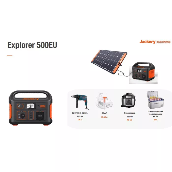 Портативне джерело живлення Jackery Explorer 500EU