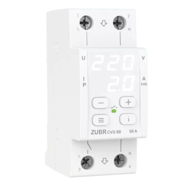 Реле напруги ZUBR CV2-50 white