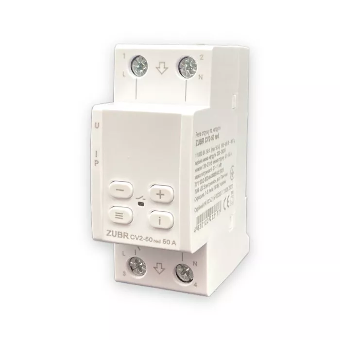 Реле напряжения ZUBR CV2-50 red
