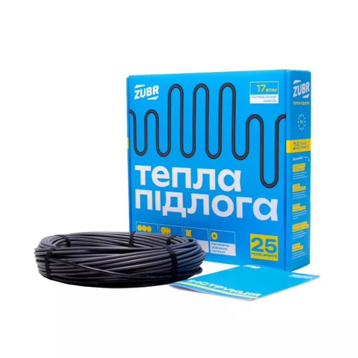 Нагрівальний кабель Zubr DC CABLE 270W 16m Нагрівальний кабель Zubr DC CABLE 270W 16m