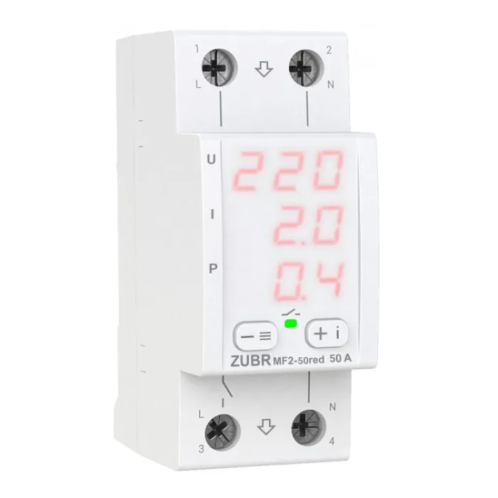 Реле напряжения Zubr MF2-50 red