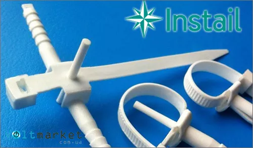 Хомут с дюбелем быстрого монтажа Инстайл