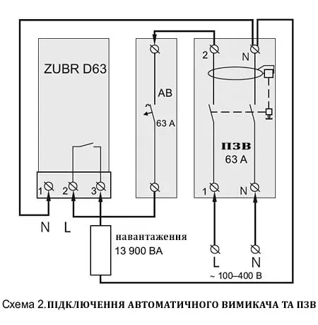 Реле контролю напруги ZUBR D63 Реле контролю напруги ZUBR D63