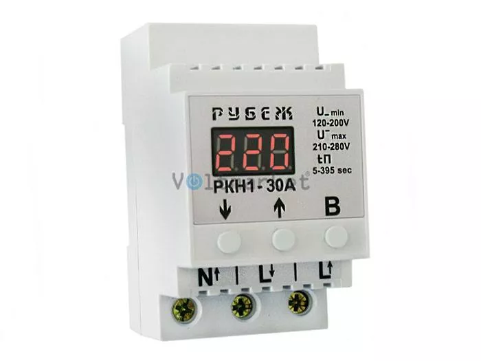 Реле напряжения РУБЕЖ РКН1-30А
