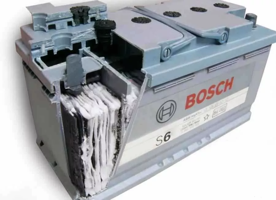 Аккумулятор AGM изнутри