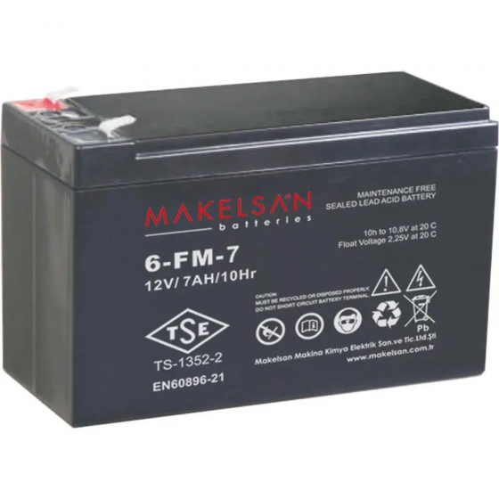 Аккумуляторная батарея MAKELSAN 6-FM-7 12V 7AH