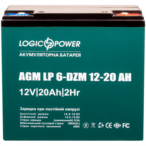 Тяговый аккумулятор LogicPower LP 6-DZM-20