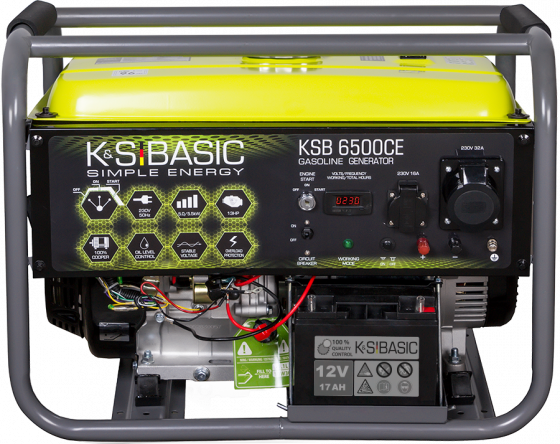 Бензиновий генератор 	KS BASIC KSB 6500CE