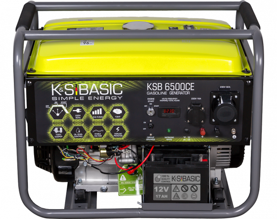 Бензиновий генератор 	KS BASIC KSB 6500CE