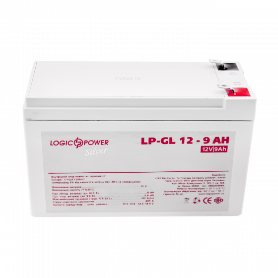 Акумуляторна батарея LogicPower LP-GL 12-9 AH SILVER