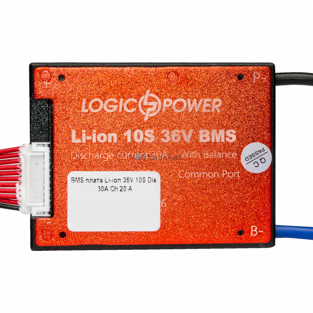 BMS-контроллер LogicPower BMS Li-ion 36V 10S 30-30