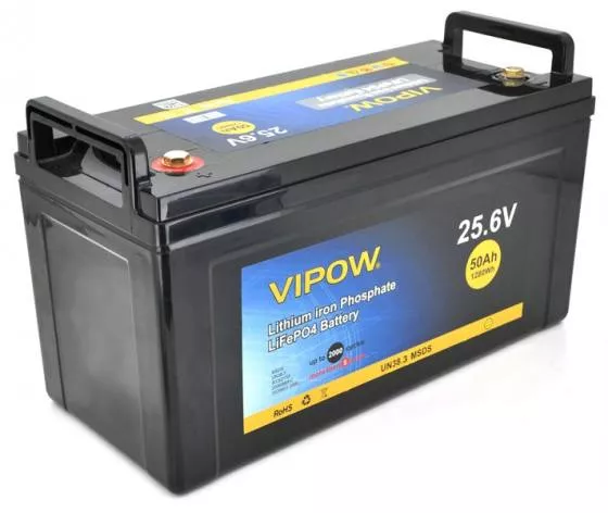 Аккумуляторная батарея Vipow LiFePO4 25.6V 50Ah 1280WH BMS 40A