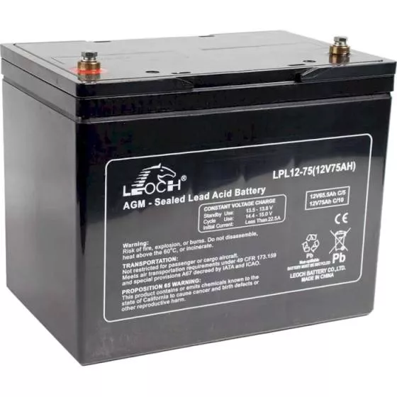 Аккумуляторная батарея LEOCH LPL 12-75