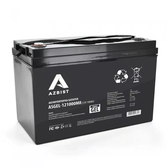 Аккумуляторная батарея AZBIST ASGEL-121000M8