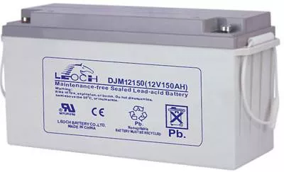 Аккумуляторная герметизированная свинцово-кислотная батарея LEOCH DJM 12150