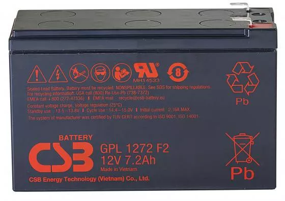 Аккумуляторная батарея CSB GPL1272 12V7,2Ah 