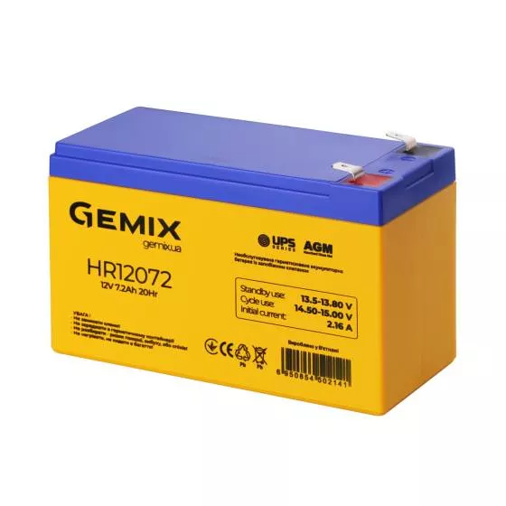 Аккумуляторная батарея GEMIX HR12072 AGM
