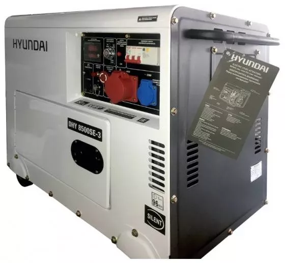 Дизельний генератор Hyundai DHY8500SE-3