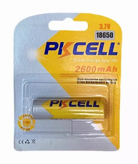 Аккумуляторная батарея PKCELL 3.7V 18650 2600mAh Li-ion