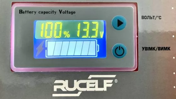 Аккумуляторная батарея Rucelf LIP-12.8 100Ah BMS 30A/80A DISPLAY