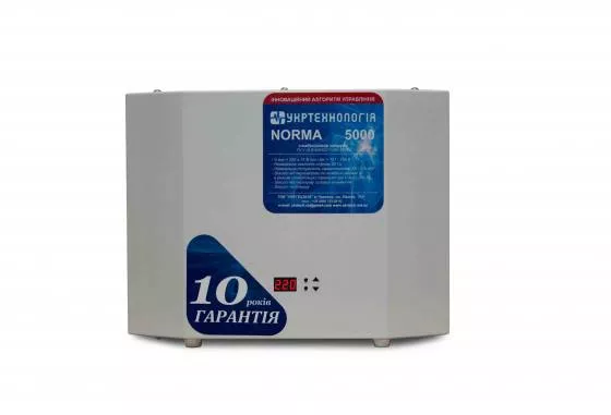 Однофазный стабилизатор напряжения Укртехнология NORMA 5000