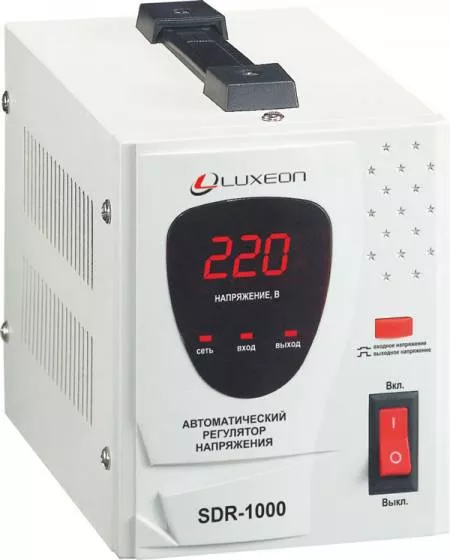 Релейный однофазный стабилизатор напряжения LUXEON SDR-1000