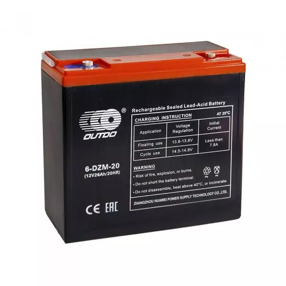 Аккумуляторная батарея Outdo 6-DZM-20 EBB