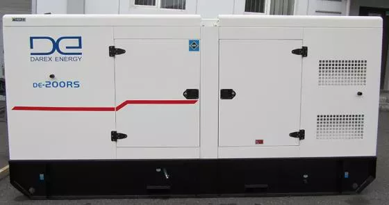 Дизельный генератор DAREX ENERGY DE-110RS с АВР в оцинкованном кожухе