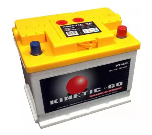 Автомобильная стартерная батарея KINETIC 6СТ-60 480А M2 R+