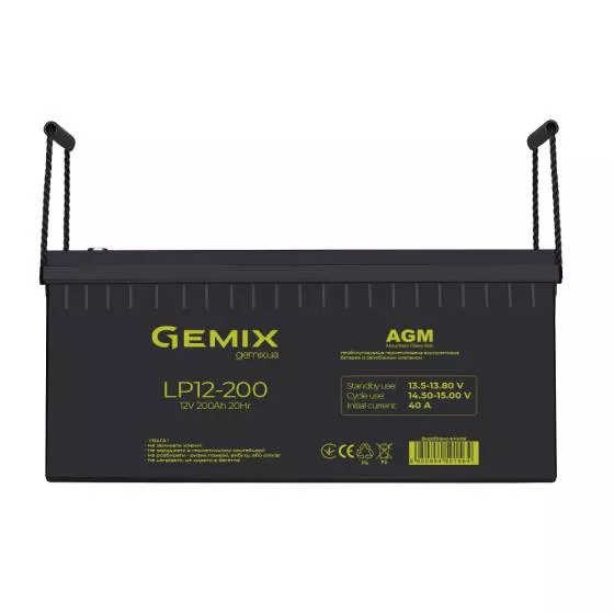 Аккумуляторная батарея GEMIX LP12-200 AGM