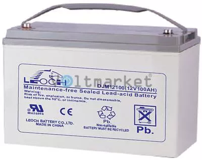 Аккумуляторная герметизированная свинцово-кислотная батарея LEOCH DJM 12100