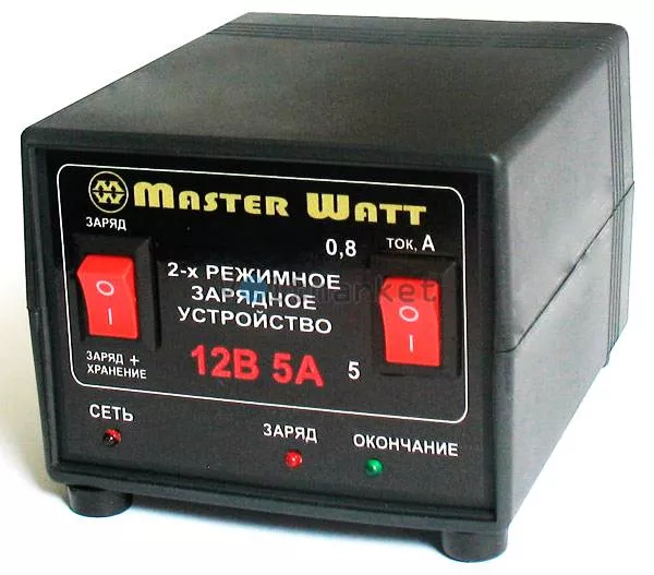 Автоматическое зарядное устройство MASTER WATT АЗУ 0.8-5А 12В